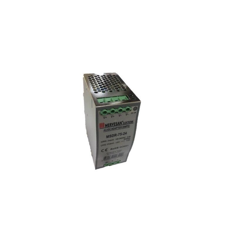Mervesan 48V 1.6A 75W  Ray Montaj Ac/Dc Smps Adaptör MSDR-75-48