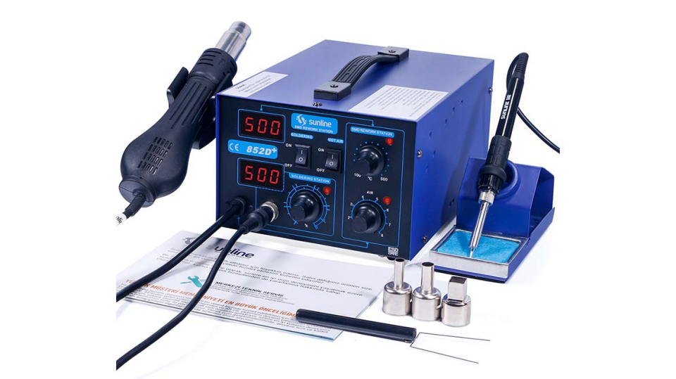 Sunline 852D+ Brushless Sıcak Hava ve Lehimleme İstasyonu