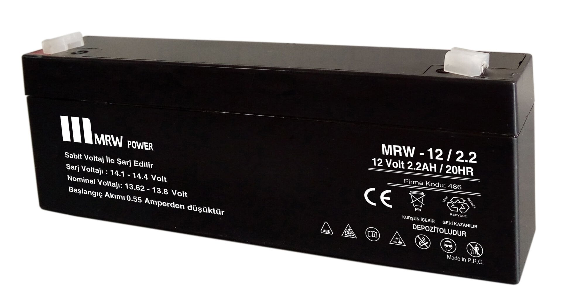 Mervesan MRW-12/33G  33 AH MRW Power Markalı JEL (GEL) Akü