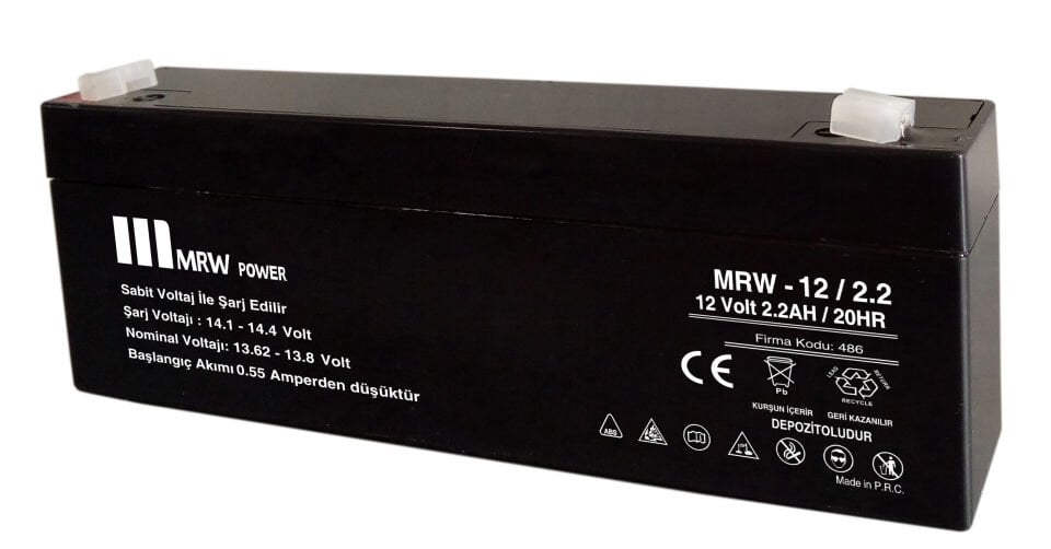 Mervesan MRW-12/33G  33 AH MRW Power Markalı JEL (GEL) Akü
