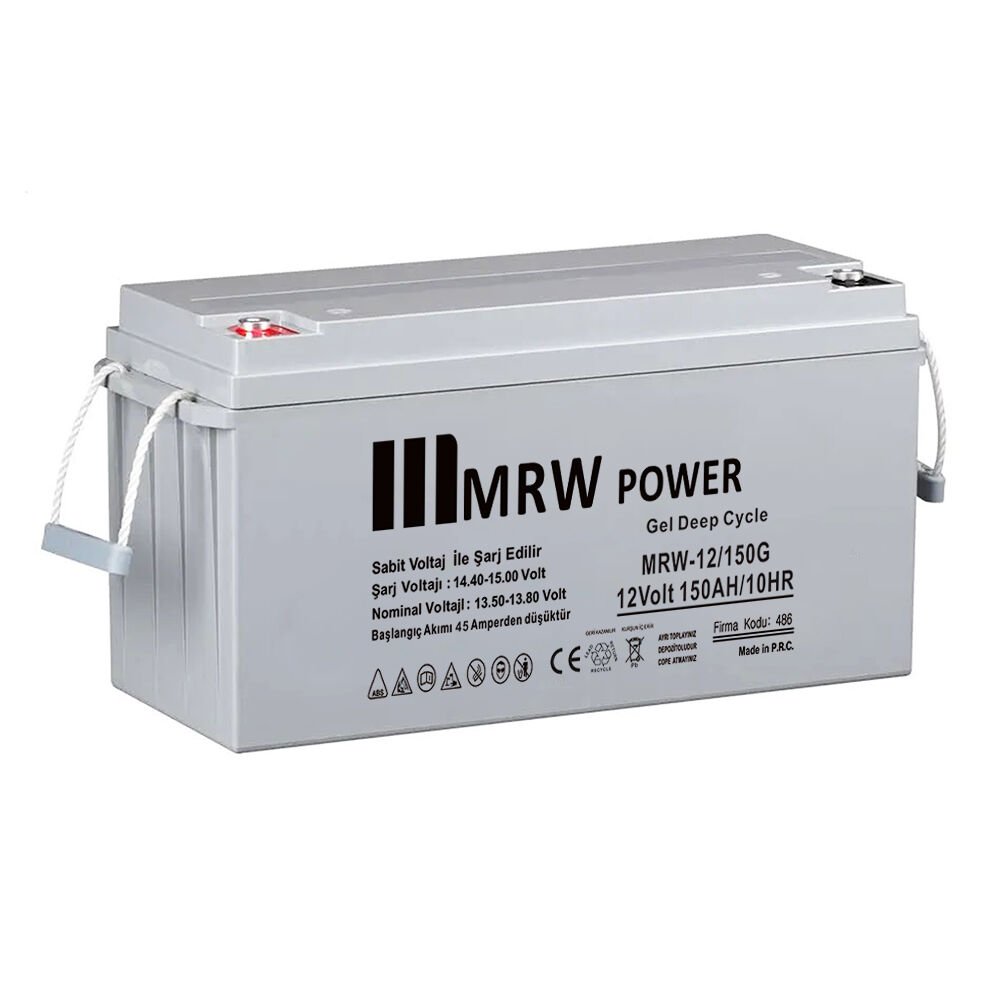 Mervesan MRW-12/150G  150 AH MRW Power Markalı JEL (GEL) Akü