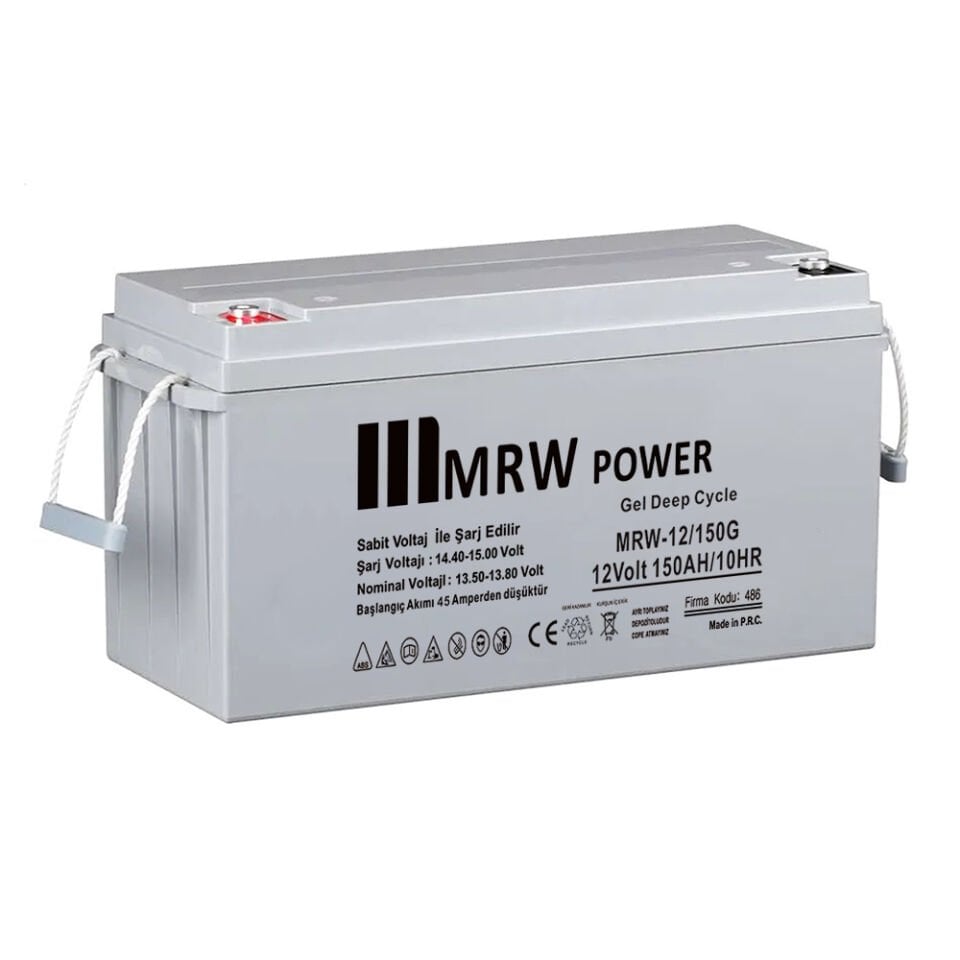 Mervesan MRW-12/150G  150 AH MRW Power Markalı JEL (GEL) Akü