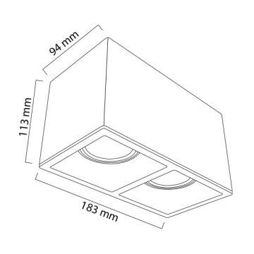 GOYA GY 1862-8 2x8 Watt Beyaz-Rose DİMLİ Sıva Üstü İkili LED Spot