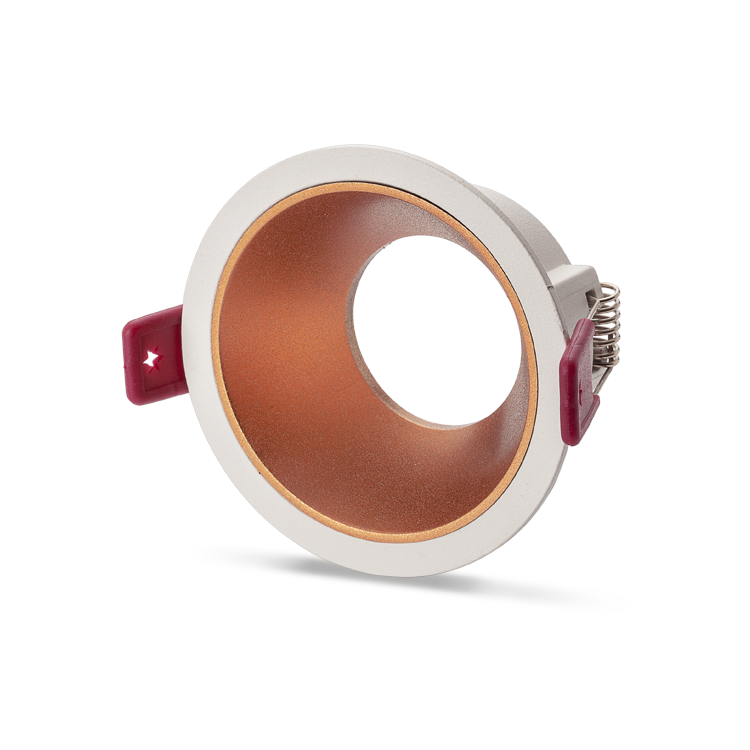 NOAS YL60-0412 Ganj Beyaz-rose Yuvarlak Dekoratif Boş Kasa