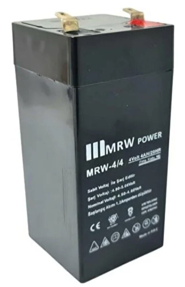Mervesan MRW-4/4  4 AH MRW Power Markalı Kurşun Asit Kuru TİP Akü