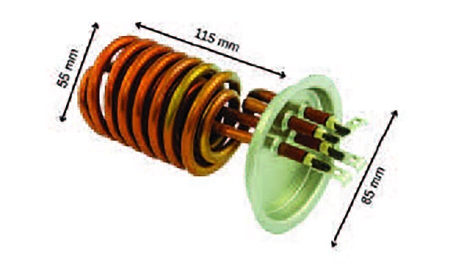 SRC Rezistans CR 110 099 Bakır İhlas Şofben Rezistansı 220 V 7500 Watt (6.5 Ø-Cu)