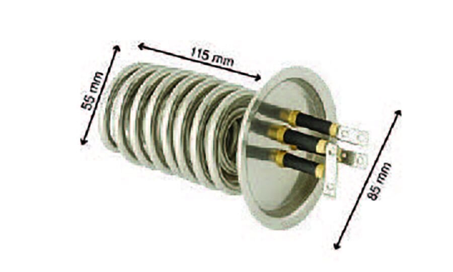 SRC Rezistans CR 110 101 İhlas Şofben Rezistansı 220 V 7000 Watt (6.5 Ø-Cr-Ni)