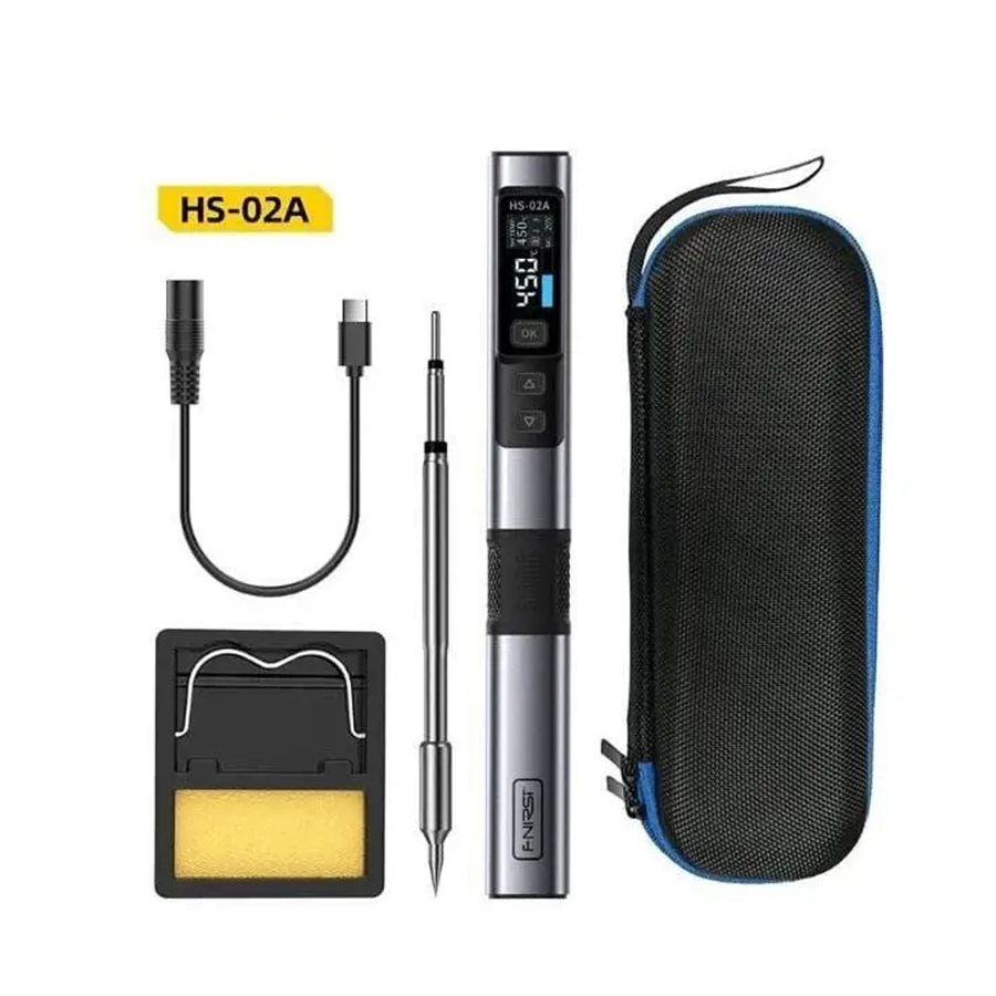 FNIRSI HS-02A Dijital Oled Ekranlı 100W Akıllı Type-c Akıllı Kalem Havya