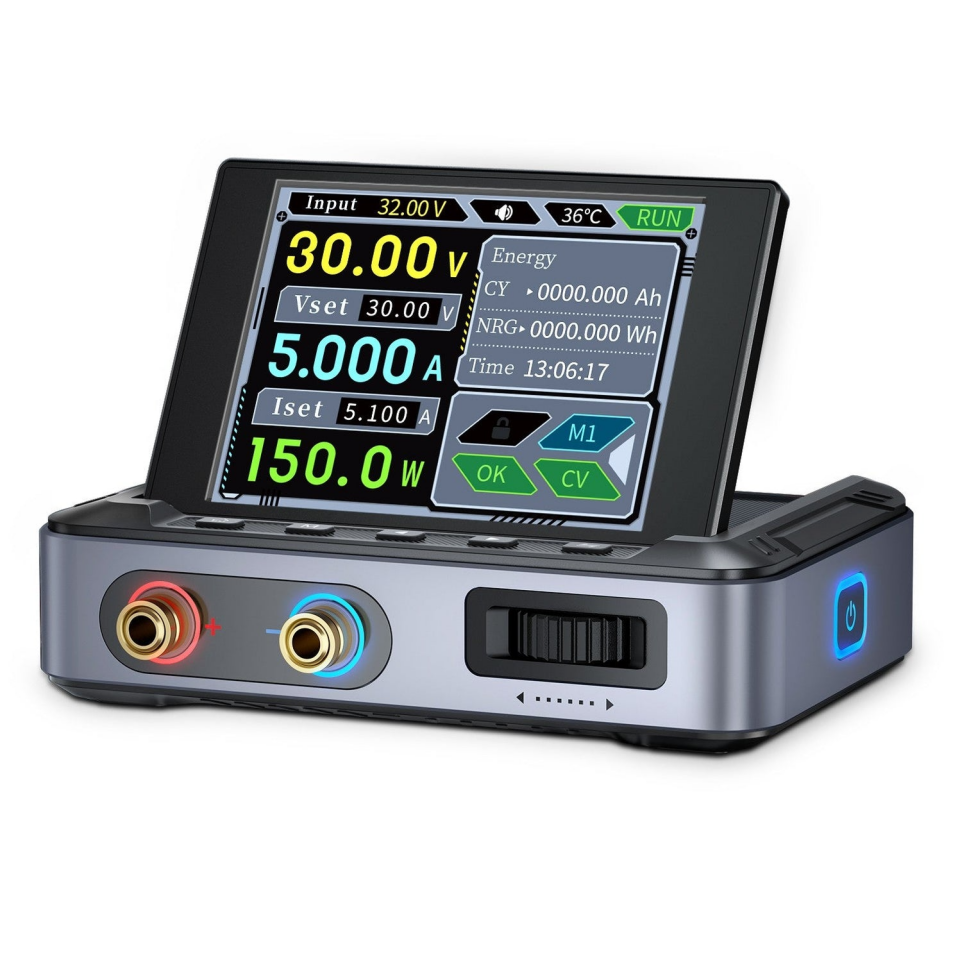 FNIRSI DPS-150 H Plus 0-30V 5A 150W Mini DC Programlanabilir Güç Kaynağı Full Set