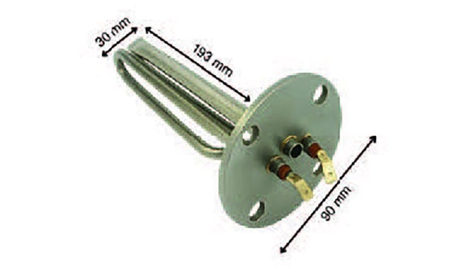 SRC Rezistans CR 110 224 Baymak Şofben Rezistansı (Düz) 220 V 2000 Watt (8.5 Ø-Cr-Ni)