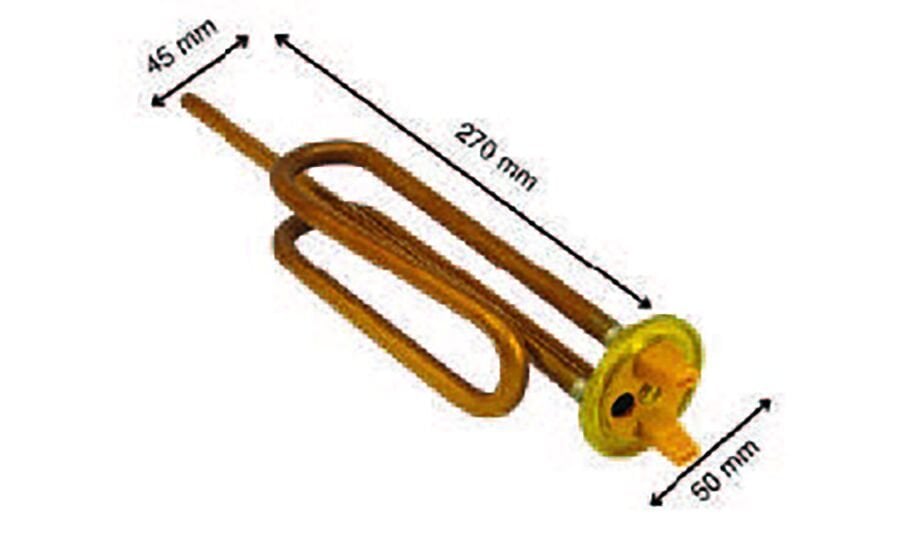 SRC Rezistans CR 110 233 Ariston Bakır Termosifon Rezistansı 220 V 2000 Watt (8.5 Ø-Cu)