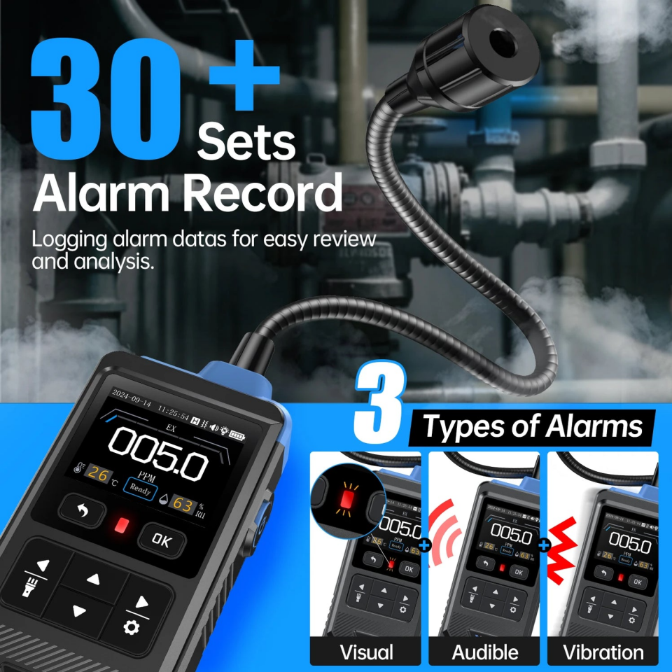 FNIRSI GD-02 Taşınabilir Yanıcı Gaz Dedektörü