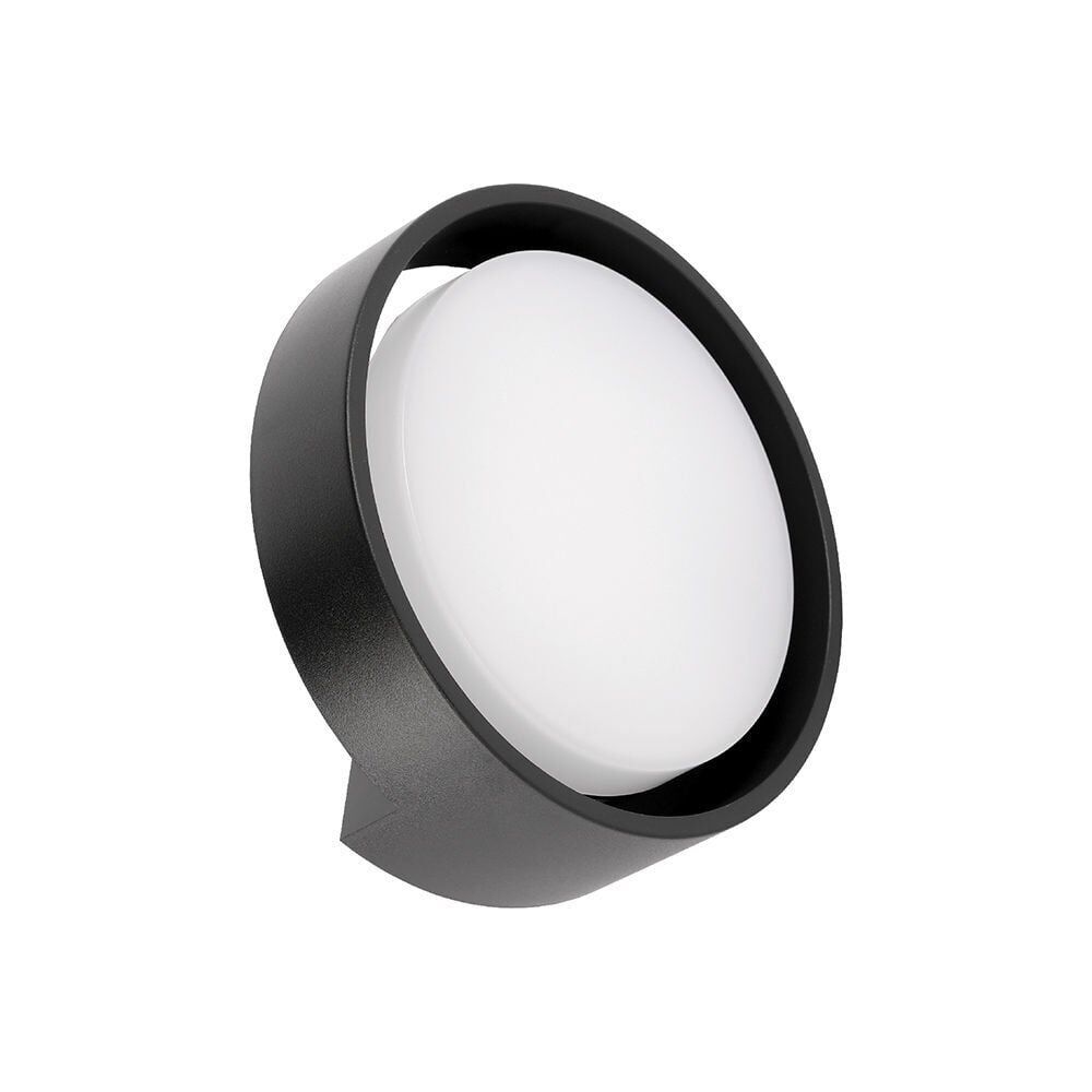 ACK AT10-61201 12W 3000K Gün Işığı Siyah LED Duvar Apliği