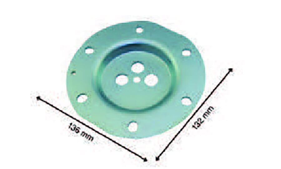 SRC Rezistans CR 110 252 Vestel Termosifon Rezistansı Flanşı 6 Delikli