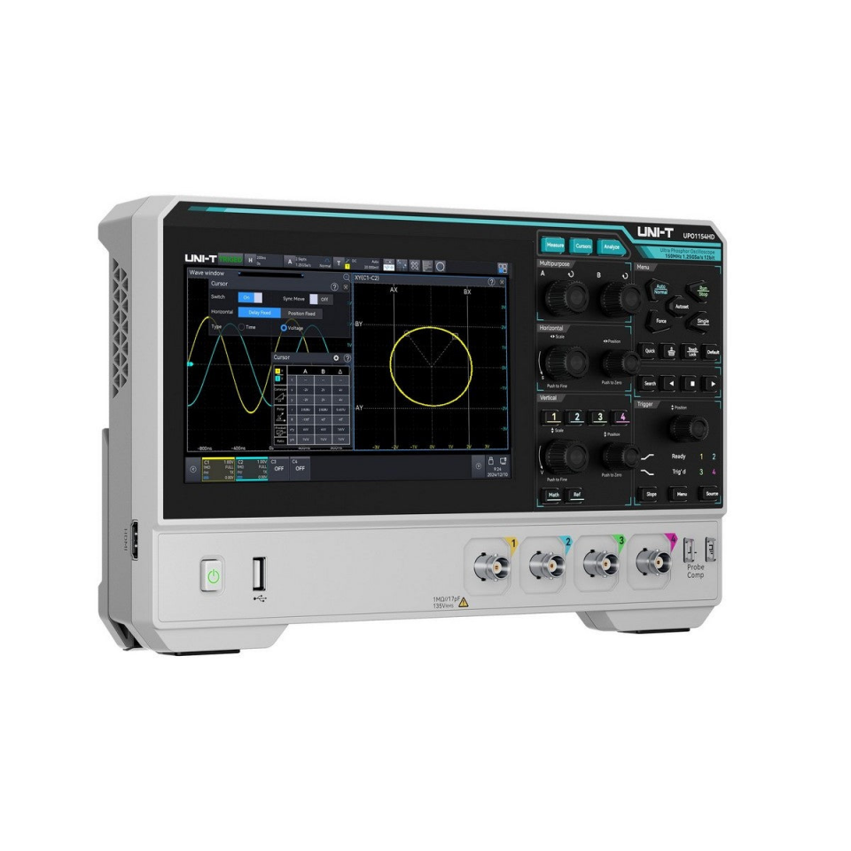 UNI-T UPO1154HD 12-Bit 150MHz 4 Kanal Yüksek Çözünürlüklü Osiloskop