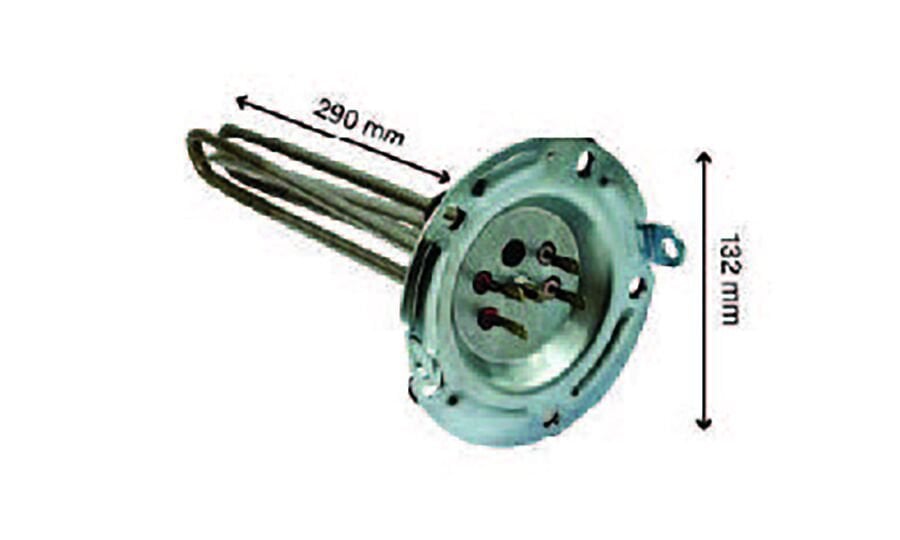 SRC Rezistans CR 110 256 Arç. Titanyum Termosifon Rezistansı Çift Elemanlı Flanşlı