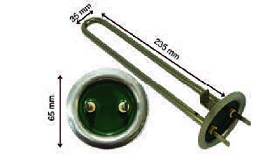 SRC Rezistans CR 110 270 Yuvarlak Flanşlı Termosifon Rez. 220 V 700 Watt (Cr-Ni)