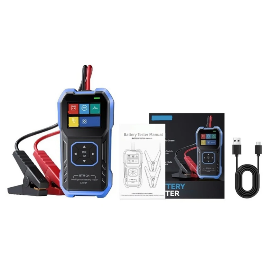 FNIRSI BTM-24 Aşırı Gerilim Korumalı 12V/24V Otomotiv Akü Test Cihazı