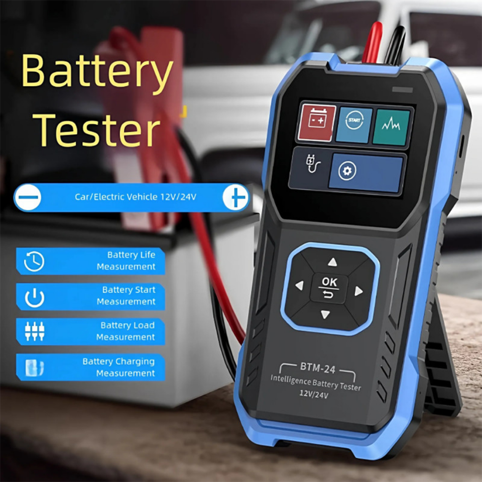 FNIRSI BTM-24 Aşırı Gerilim Korumalı 12V/24V Otomotiv Akü Test Cihazı