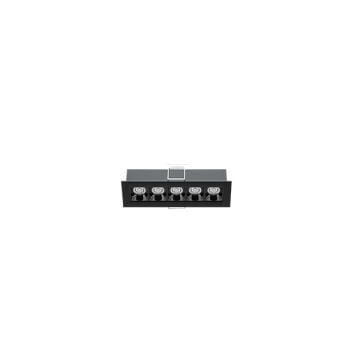 GOYA GY 8025-15 Siyah/Beyaz Kasa 10 Watt 19 cm Sıva Altı Lensli Lineer Armatür