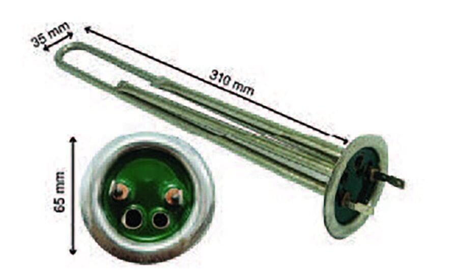 SRC Rezistans CR 110 283 Krom Çift Termostat Borulu Rez. 220 V 1300 Watt (Cr-Ni)