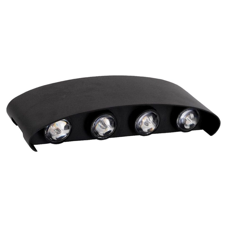 ACK AH07-07301 8W 3000K Gün Işığı Siyah Dekoratif Led Aplik