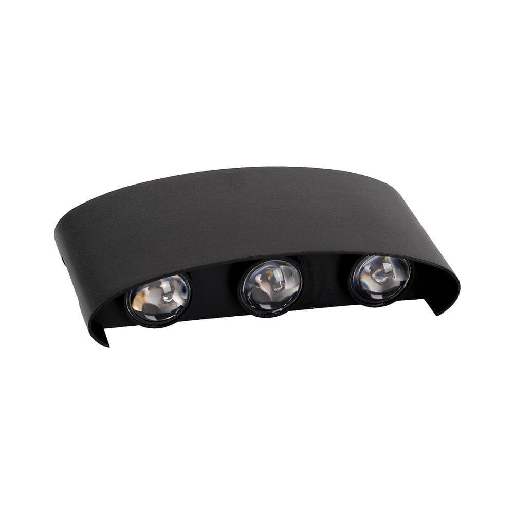 ACK AH07-07201 6W 3000K Gün Işığı Siyah Dekoratif Led Aplik