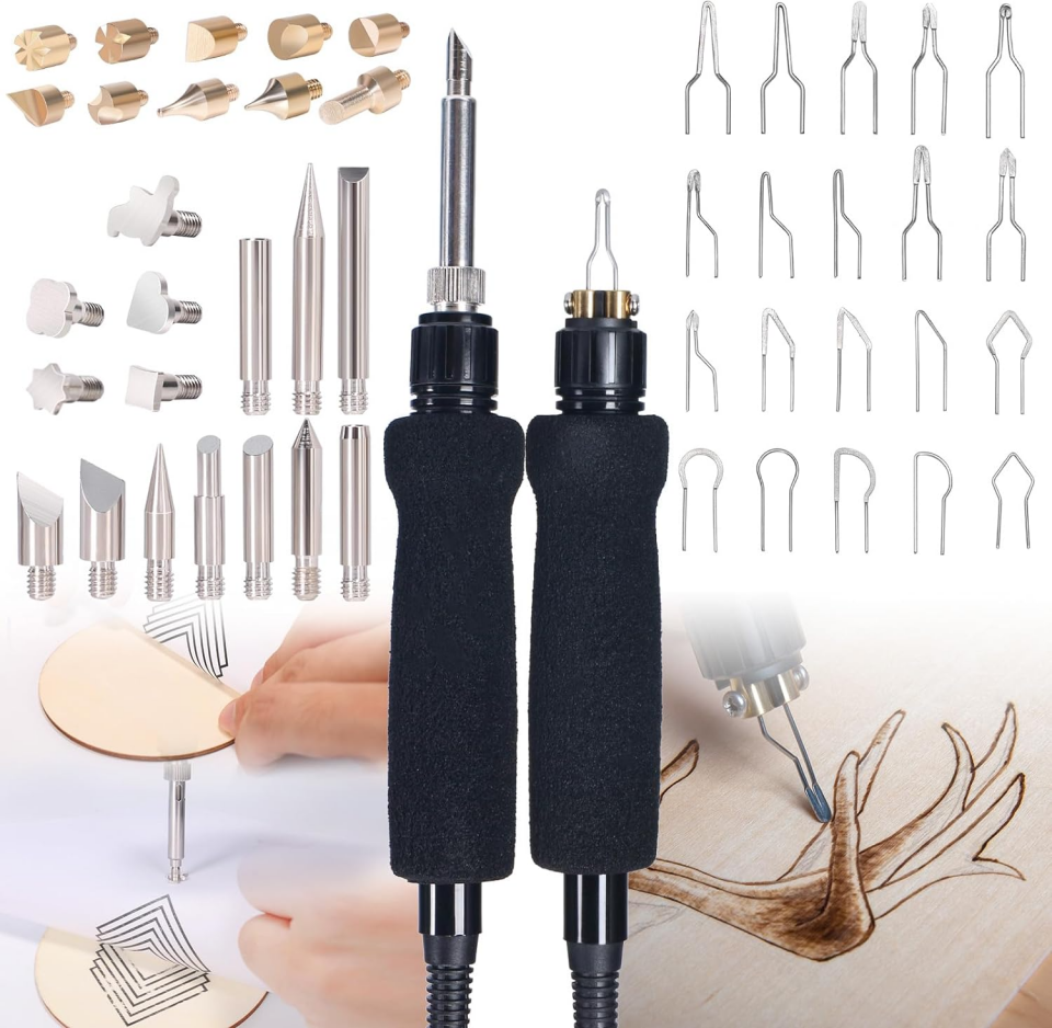 Yihua 939D-VI Ahşap Yakma Havya ucu Seti