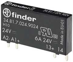 Finder 34.81.7.024.9024 Ultra İnce Solid Röle 6A 24VDC, 24VDC
